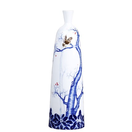 Compatible porcelain Jahrriesnge  for hand painted white blue vase cna0080 