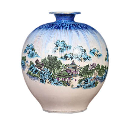 Compatible porcelain Jahrriesnge  for kiln change cracked glaze pomegranate flower vase cna0443 