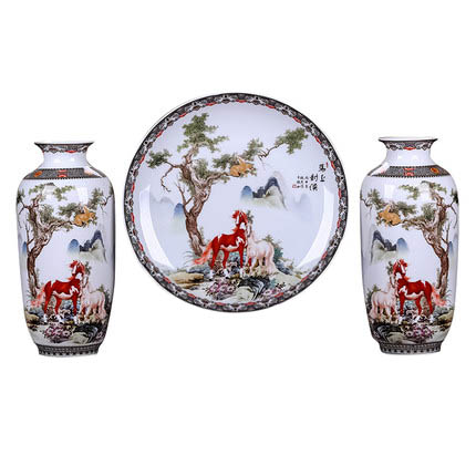 Compatible porcelain Jahrriesnge  for vase set three pieces cna0566 