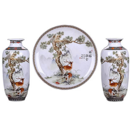 Compatible porcelain Jahrriesnge  for vase set three pieces cna0567 