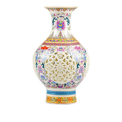 Compatible porcelain Jahrriesnge  for colorful hollow vase cna0664 