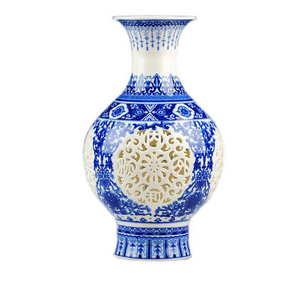 Compatible porcelain Jahrriesnge  for colorful hollow vase cna0665 