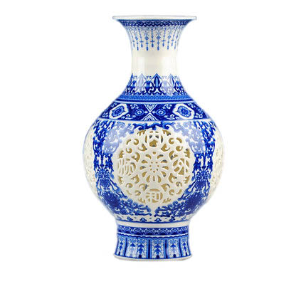 Compatible porcelain Jahrriesnge  for colorful hollow vase cna0667 