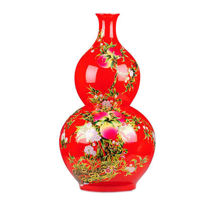 Compatible porcelain Jahrriesnge  for red gourd vase cna0721 