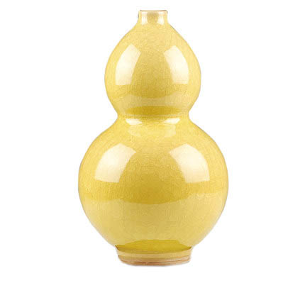 Compatible porcelain Jahrriesnge  for yellow ice cube cracked gourd vase cna0731 