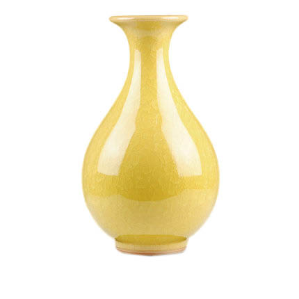 Compatible porcelain Jahrriesnge  for yellow ice cube cracked gourd vase cna0734 