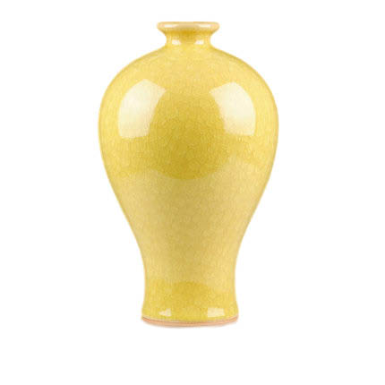 Compatible porcelain Jahrriesnge  for yellow ice cube cracked gourd vase cna0736 