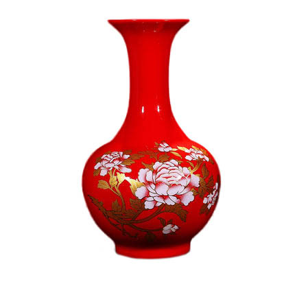 Compatible porcelain Jahrriesnge  for red peony flower vase cna0921 