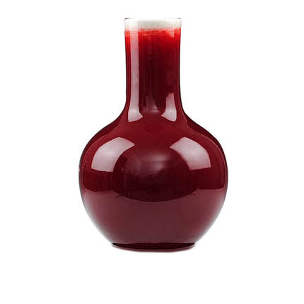 Compatible porcelain Jahrriesnge  for crack glaze red vase cna0943 