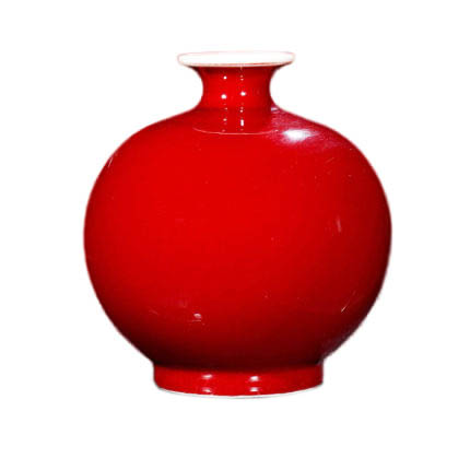 Compatible porcelain Jahrriesnge  for crack glaze red vase cna0945 