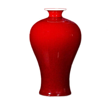 Compatible porcelain Jahrriesnge  for crack glaze red vase cna0946 