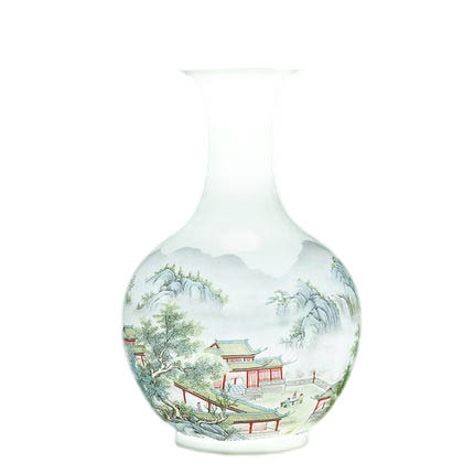 Compatible porcelain Jahrriesnge  for colorful landscape vase cna1006 