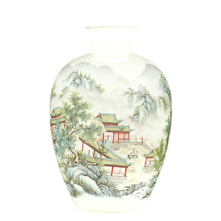 Compatible porcelain Jahrriesnge  for colorful landscape vase cna1007 