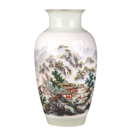 Compatible porcelain Jahrriesnge  for colorful landscape vase cna1009 