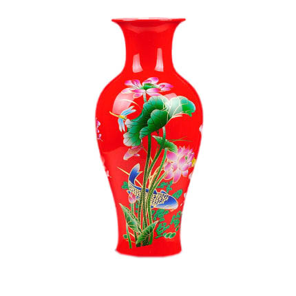 Compatible porcelain Jahrriesnge  for red lotus vase cna1010 