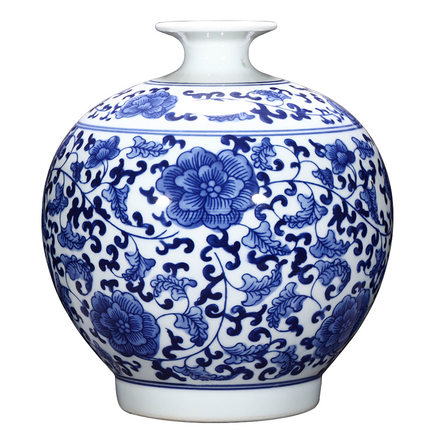 Compatible porcelain Jahrriesnge  for blue pomegranate flower vase cna1035 