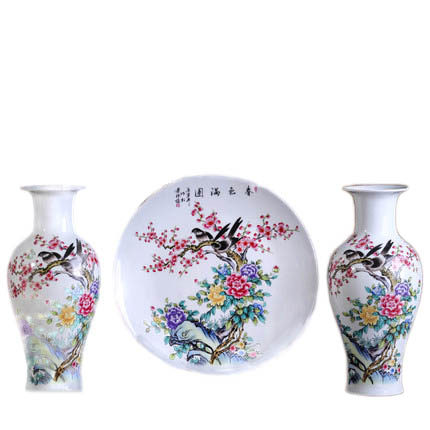 Compatible porcelain Jahrriesnge  for vase set 3pcs cna1059 