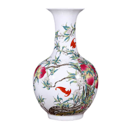 Compatible porcelain Jahrriesnge  for nine peach illustration vase cna1127 