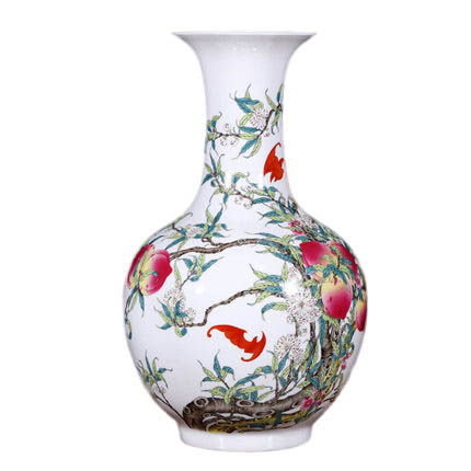 Compatible porcelain Jahrriesnge  for nine peach illustration vase cna1128 