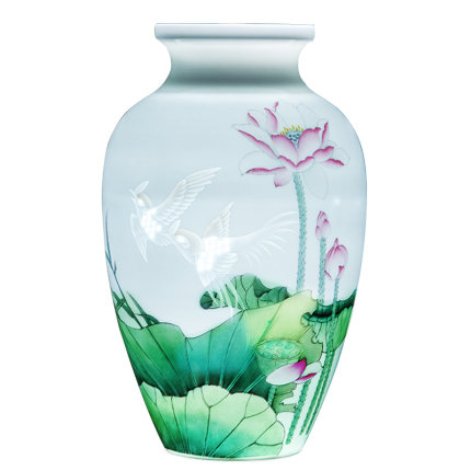 Compatible porcelain Jahrriesnge  for lotus flower vase cna1283 