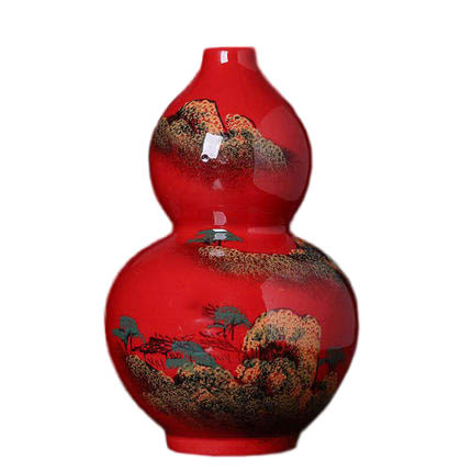 Compatible porcelain Jahrriesnge  for red landscape vase cna1353 