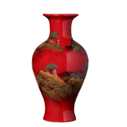 Compatible porcelain Jahrriesnge  for red landscape vase cna1354 