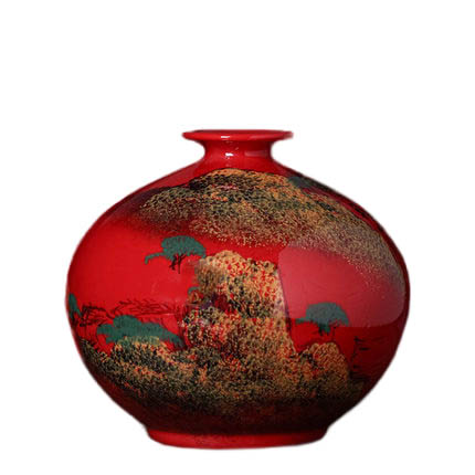 Compatible porcelain Jahrriesnge  for red landscape vase cna1355 