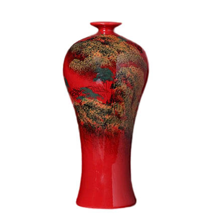 Compatible porcelain Jahrriesnge  for red landscape vase cna1356 