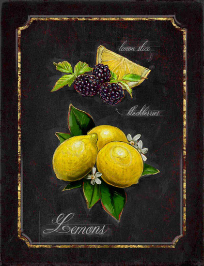 Compatible Still Life Jahrriesnge  for mulberries-lemon-lpf00445 