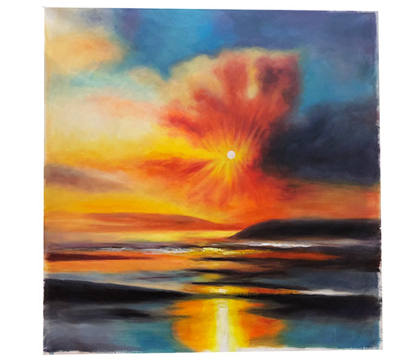 Compatible Oil Painting JAHRRIESNGE  for sunset-lpg0047 