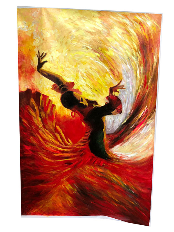 Compatible Oil Painting JAHRRIESNGE  for dancer-lpg0084 