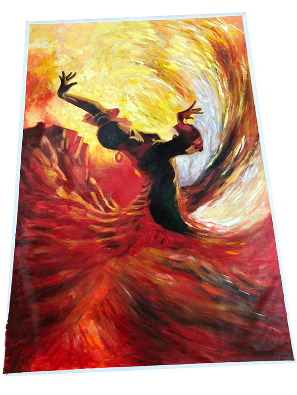 Compatible Oil Painting JAHRRIESNGE  for dancer-lpg0099 