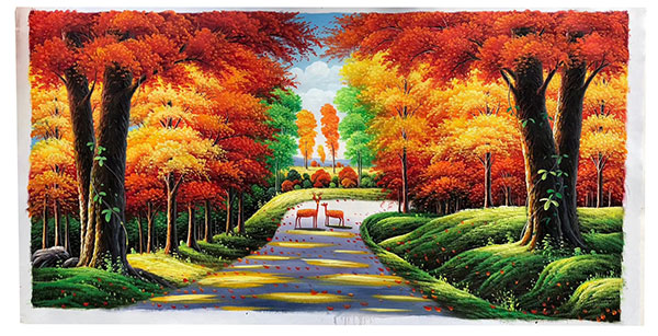 Compatible Oil Painting JAHRRIESNGE  for tree-lpg0122 