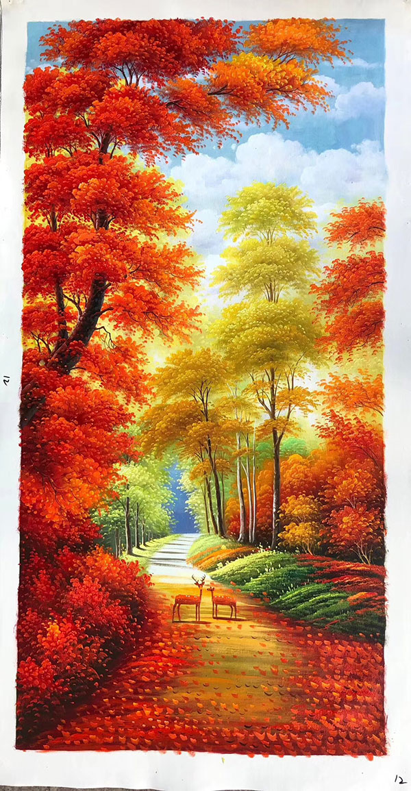 Compatible Oil Painting JAHRRIESNGE  for tree-lpg0123 