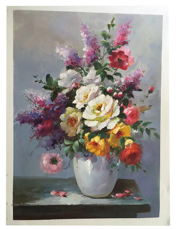 Compatible Oil Painting JAHRRIESNGE  for flower-lpg0367 