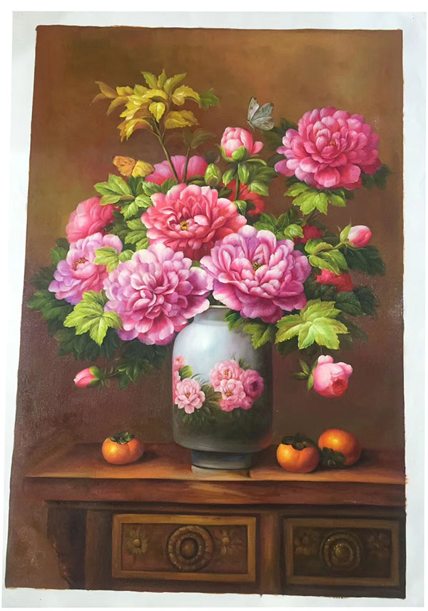 Compatible Oil Painting JAHRRIESNGE  for flower-lpg0381 