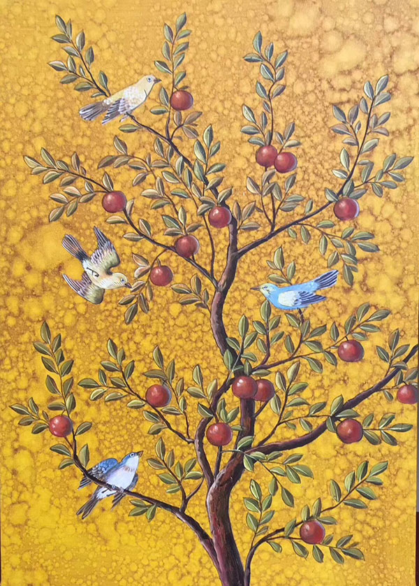 Compatible Oil Painting JAHRRIESNGE  for birds-in-the-tree-lpg0388 