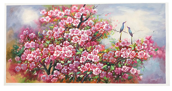 Compatible Oil Painting JAHRRIESNGE  for pine-flower-lpg395 