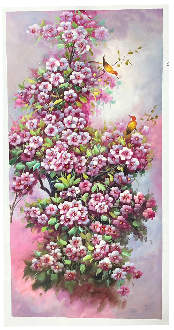 Compatible Oil Painting JAHRRIESNGE  for pine-flower-lpg396 