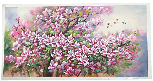 Compatible Oil Painting JAHRRIESNGE  for pine-flower-lpg399 