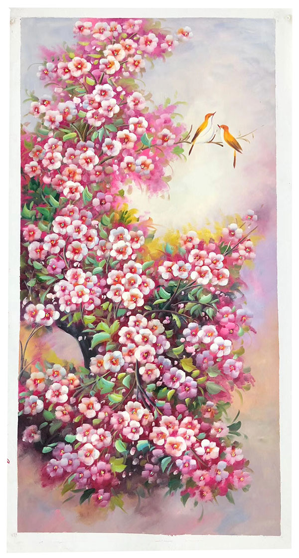 Compatible Oil Painting Jahrriesnge  for pine-flower-lpg407 