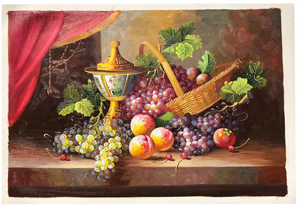 Compatible Still Life Jahrriesnge  for vase-fruits-lpg0879 