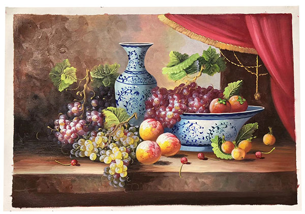 Compatible Still Life Jahrriesnge  for vase-fruits-lpg0882 