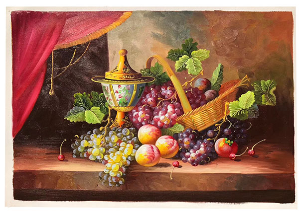 Compatible Still Life Jahrriesnge  for vase-fruits-lpg0884 